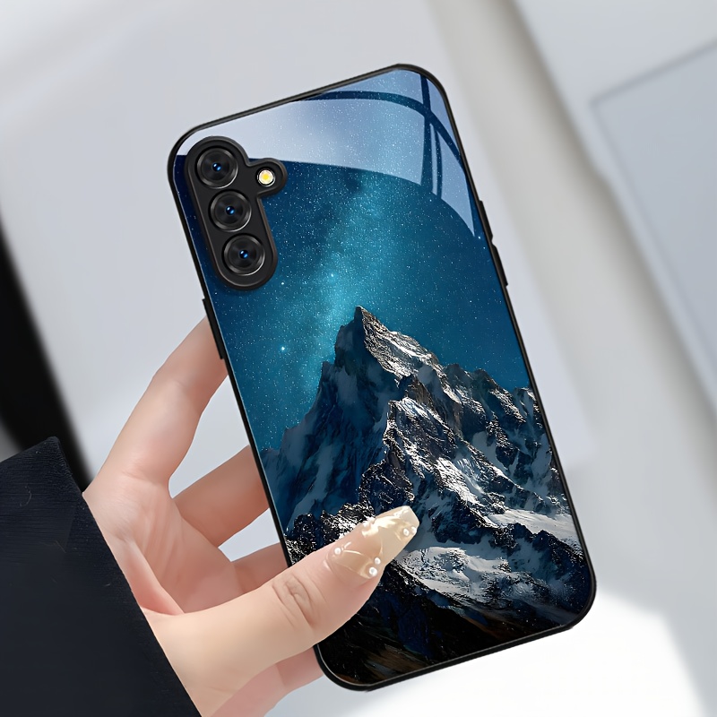 Etui za telefon - Vsestranski in trpežen etui iz črnega stekla, primeren za Samsung Galaxy A05 A05S A06 A14 A15 A16 A22 A23 A24 A25 A32 A33 A34