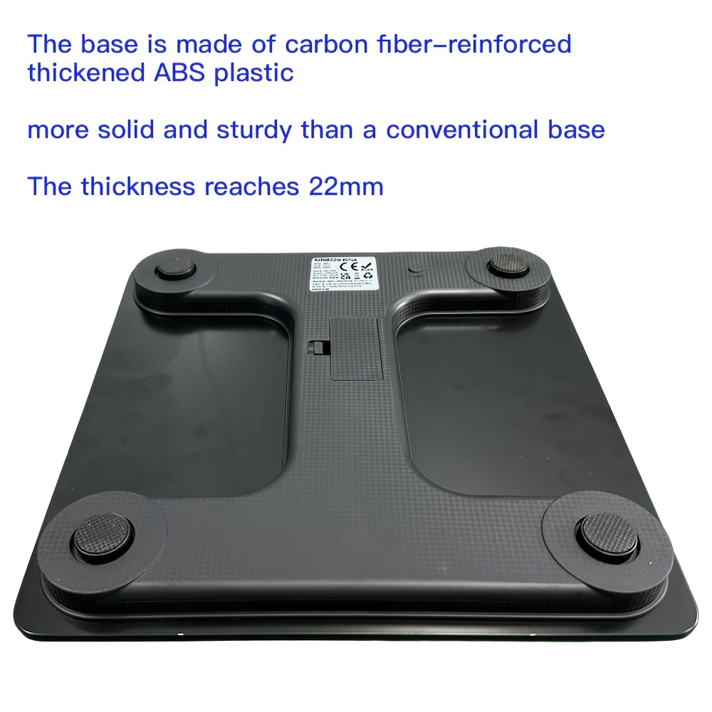 High-Precision Bathroom Scale, Electronic Scale, Accurate, with LED Display And Temperature Reading (Switchable Between Kg And Pounds), Extra-Wide Platform, Made of High-Hardness Glass Material, Suitable for Gyms, College Dorms, And Favored by Women