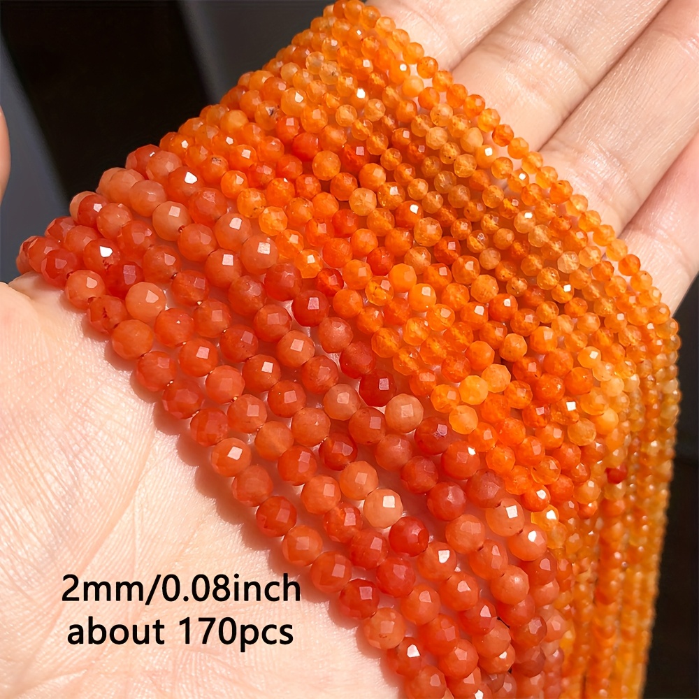 quality Orange Agate Small Stone Beads, Scattered Beads Beads Suitable For Jewelry Making Diy Bracelets Necklaces…: retailer-supplied image
