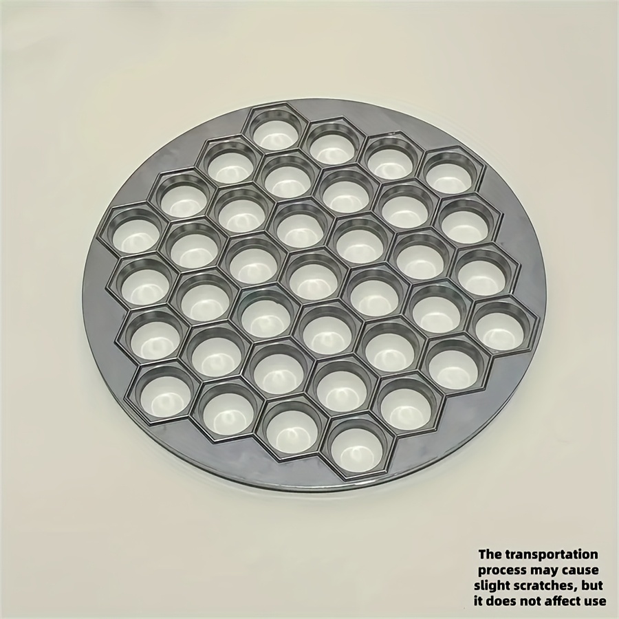 TEMU 1pc Dumpling Maker - 37-hole Manual Press, Suitable For Pasta, , And Meat Dumplings, Easy-to-use Kitchen Gadget, Ideal For Home Baking And