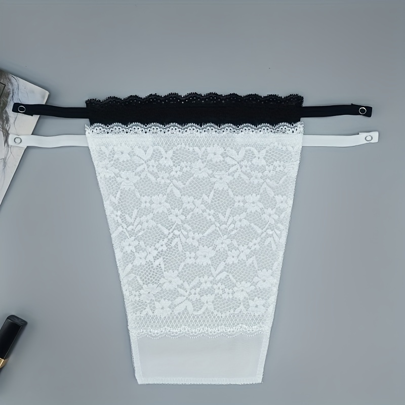Lace Trim Invisible Bandeau Lightweight Breathable Anti peep - Temu Canada