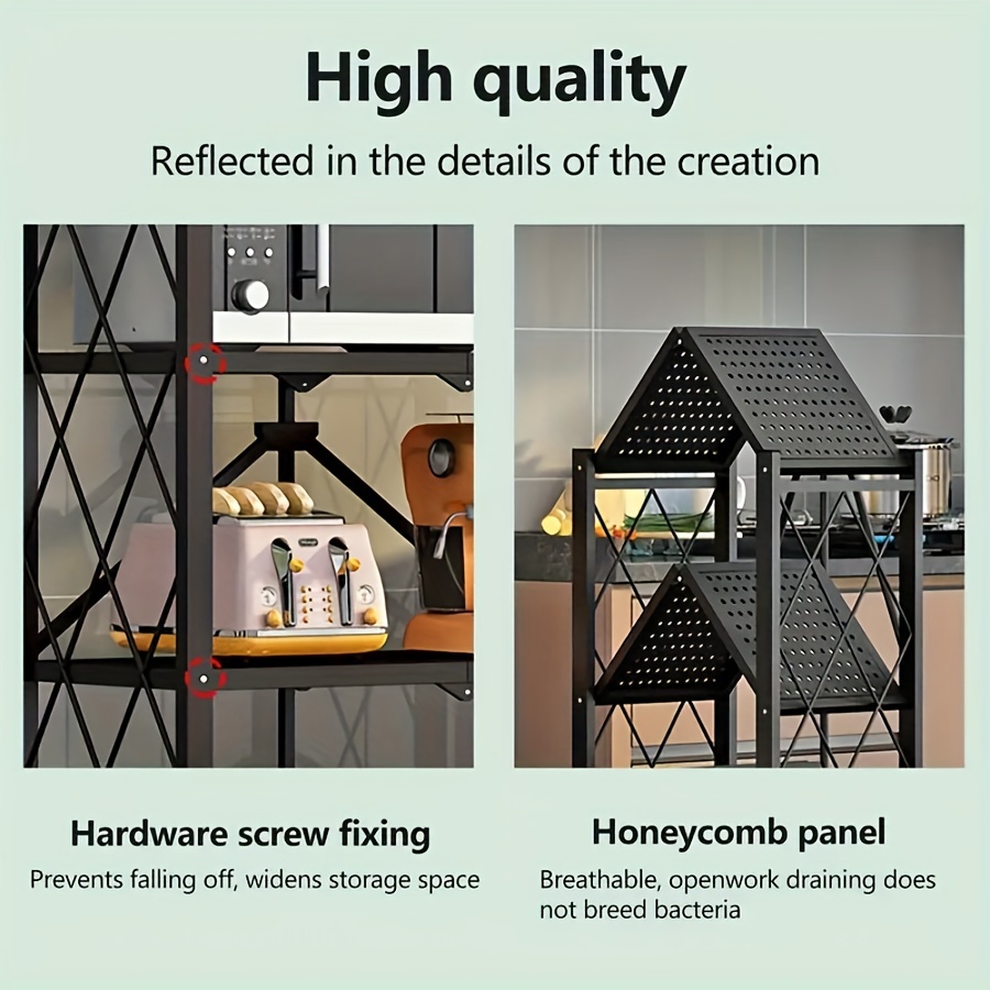 3 4 5 tier   storage rack   with wheeled multi layer storage shelves portable floor standing versatile miscellaneous storage rack foldable magazine rack storage accessories details 0