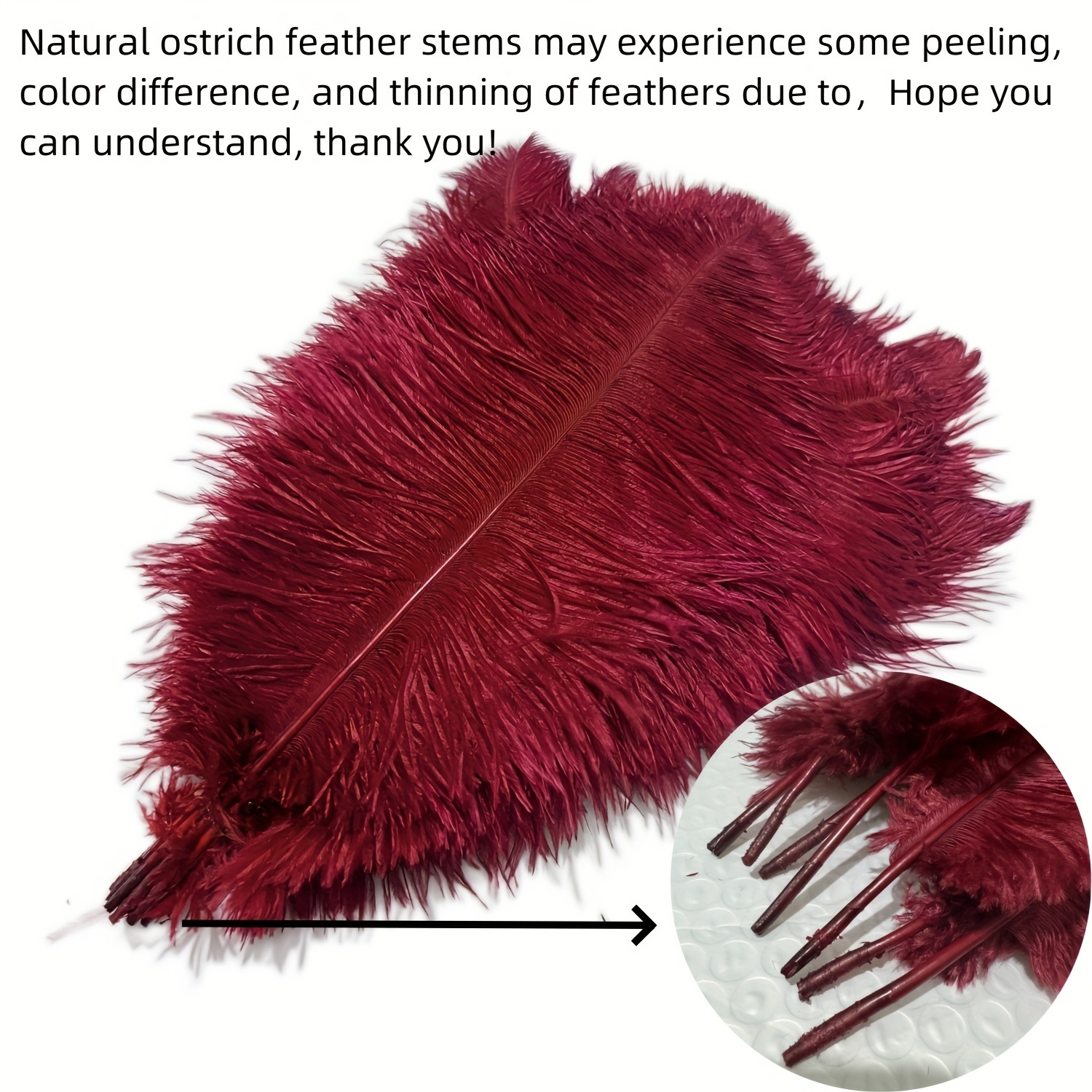 50Pcs Natural Ostrich Feathers DIY Craft Plume Feather Home Wedding  Centerpieces Party Decoration Feather (Hot Pink,15-20cm/6-8inch)