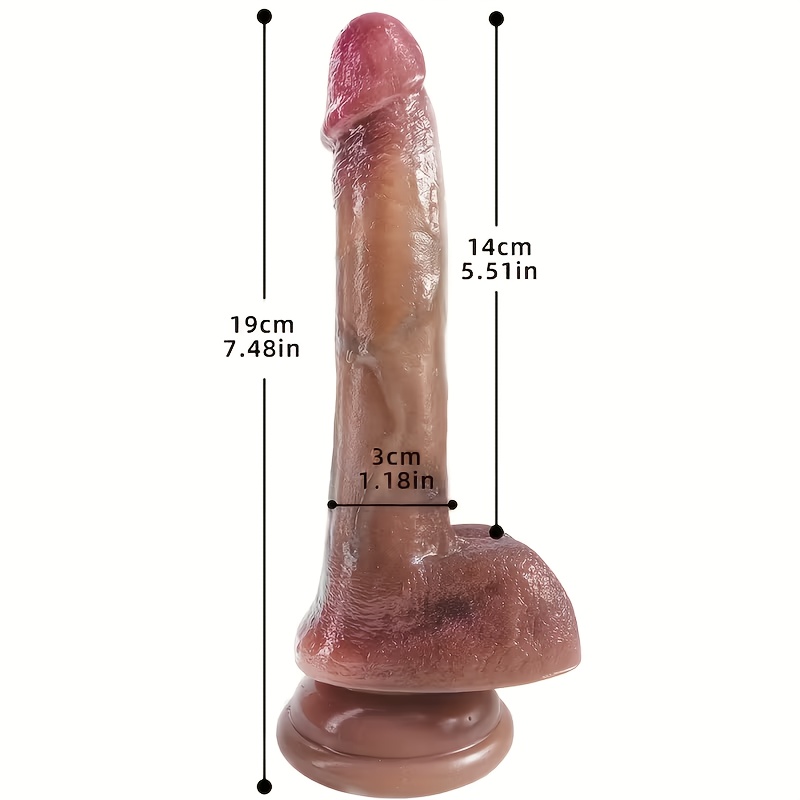 Small and Slender Soft Little Penis Simulation | Fine Liquid Silicone, Silent, Battery-Free, Couple'S Daily Necessities, Female Sex Toy