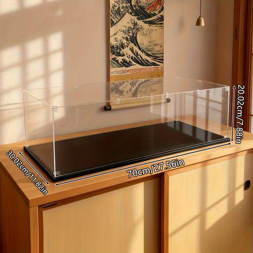 1pc large racing car model display box transparent acrylic dustproof display box with a sturdy compatible with racing car models and collectibles 70 30 02 20 02cm suitable for storing racing car models home decor and artwork