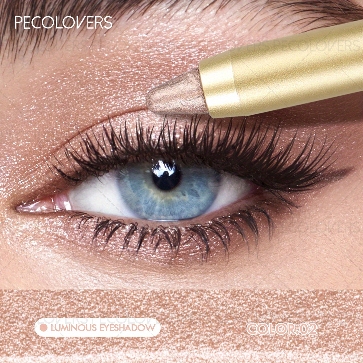 Metallic Pearlescent Eyeshadow Pencil Stick Lasting Waterproof Smoky Glitter Grey White Shadow Highlighter Pen