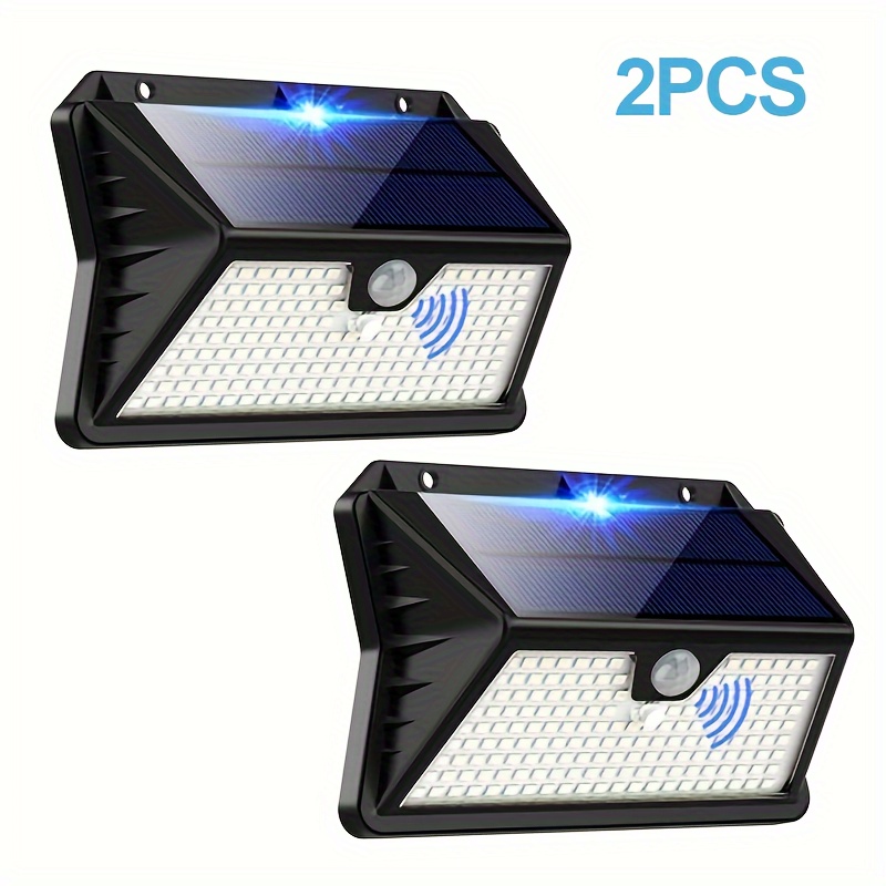 185led outdoor solar light with motion  65 3   outdoor solar light outdoor wall light suitable for wall lights garden patio garage front door christmas gift halloween gift fathers day gift  