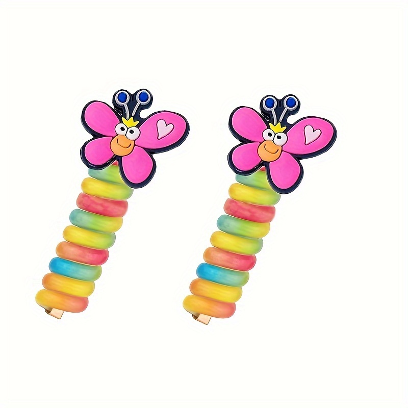 E-shop 2er-Pack "Schmetterling Geflochtene Haarbänder | Niedliches Tiermuster, Gemischte Farbe Harz, Ganzjahreszeiten, Tägliche & Freizeit Nutzung, von