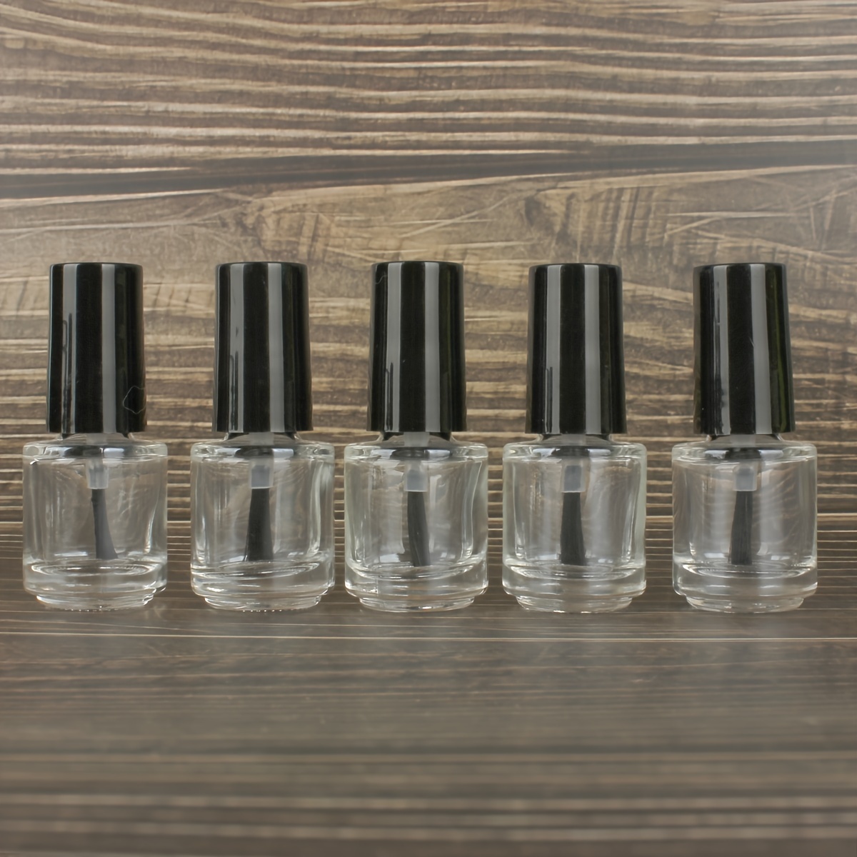 

Refillable Nail Polish Bottles - 5/10//50pcs, 5ml Mini Clear Glass With Straw & Funnel Included