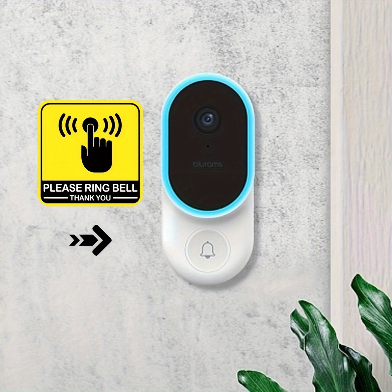 Reflective Sticker Ring Doorbell Security Sticker Please Ring Bell