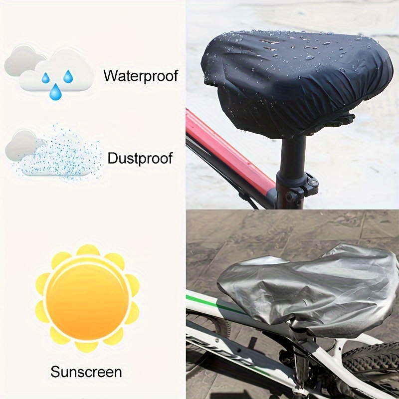 

Bike Seat Rain Cover, Waterproof And Dustproof Elastic Bicycle Protector, Suitable For Travel And Commuting