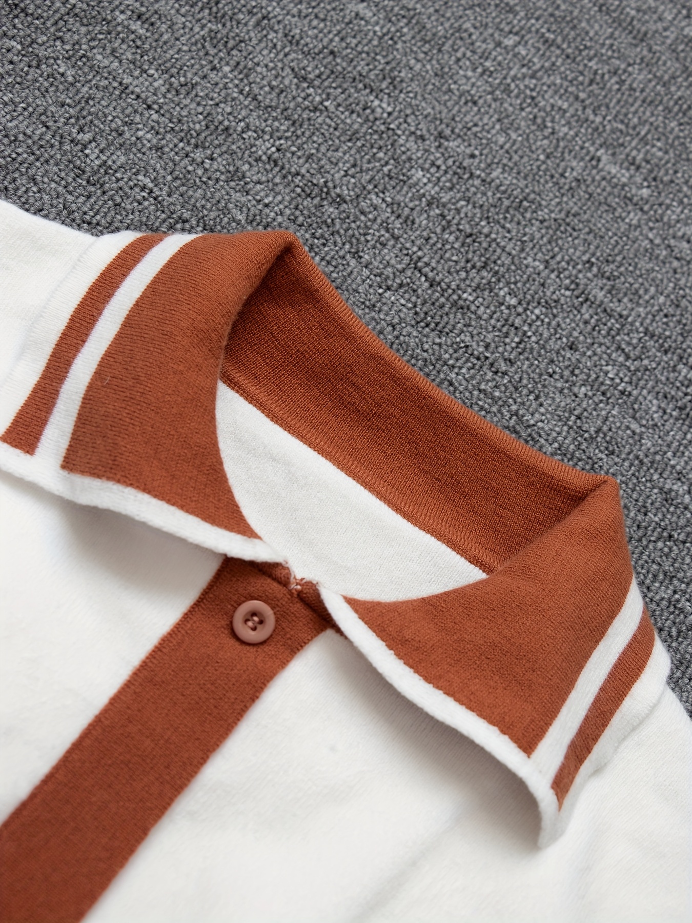 Elegant Women'S Long Sleeve Sweater with Color Block Lapel Collar - Chic Fall/Winter Top for Parties and Casual Outings, Sweater Dress