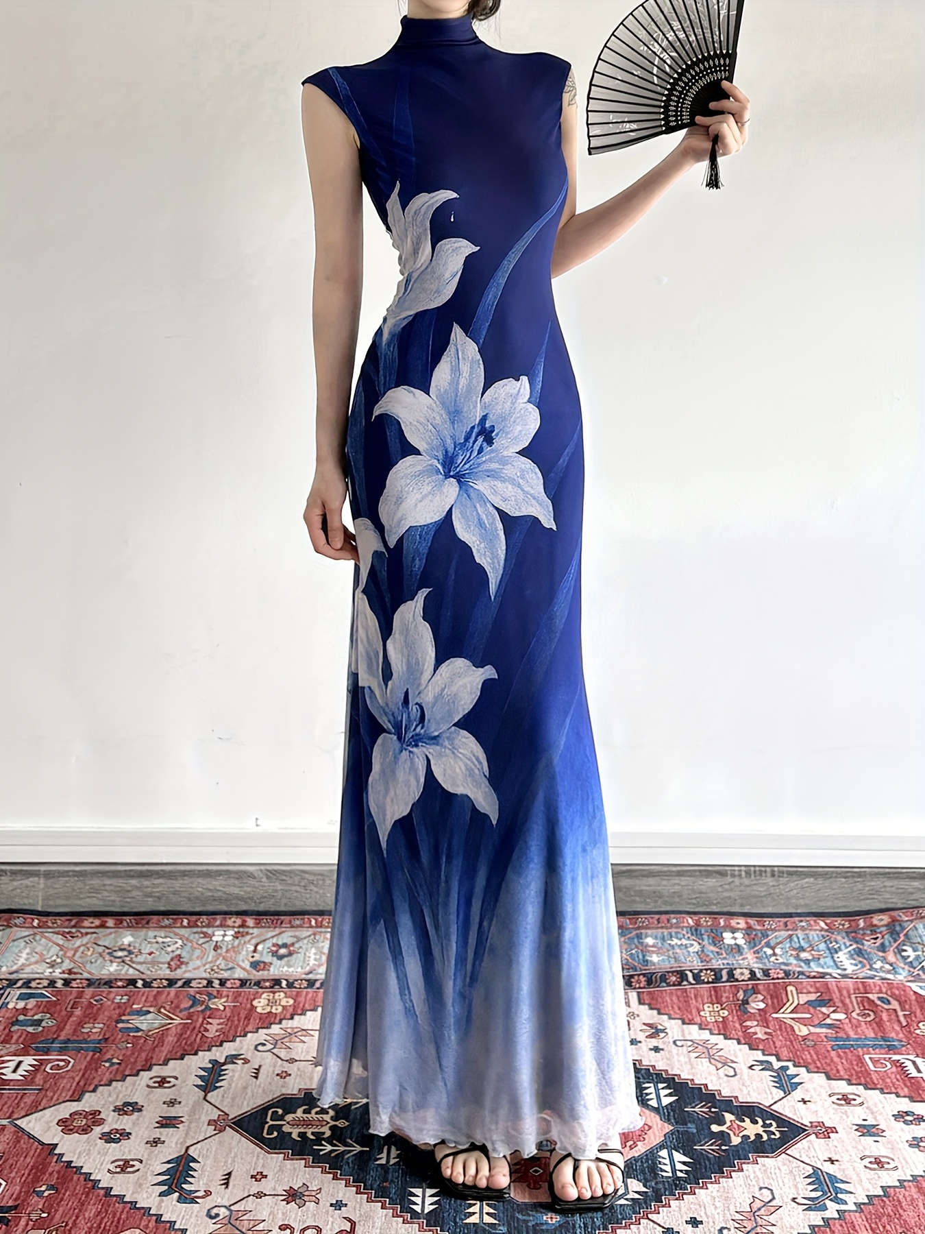 navy blue and green dress Navy Blue Off-The-Shoulder A-Line Satin Tea Length Mother of The Bride Dresses