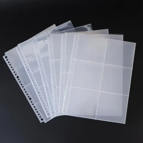 9 pocket page protector trading card sleeves pages - Temu 9 pocket page protector trading card sleeves pages - Temu