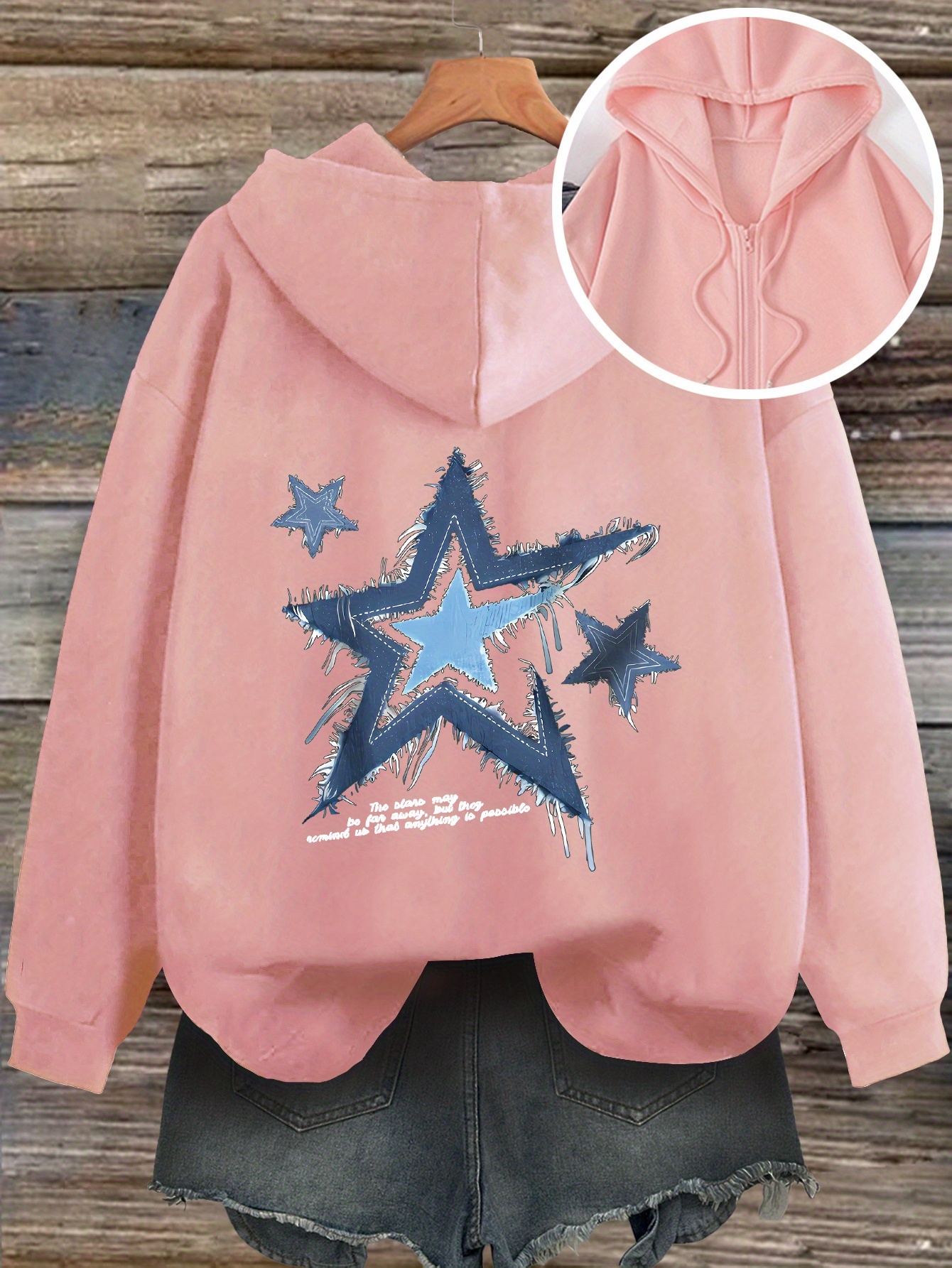 embroidered hoodie sold on Temu United States