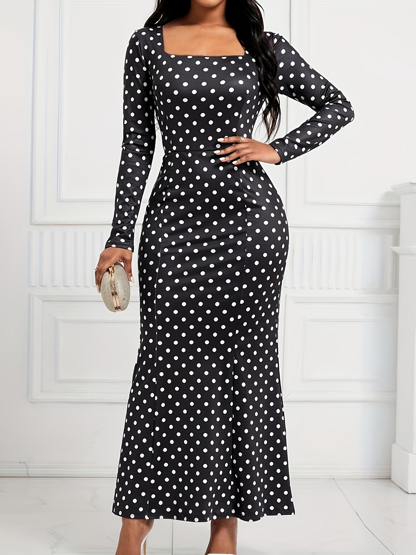 Polka dot 2024 mermaid dress