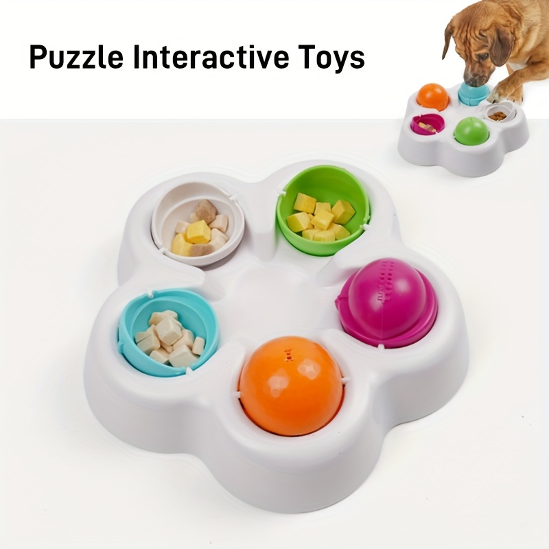 TEMU Training Toy - Interactive Treat Dispenser For Dogs, Enhancing Cognitive Skills - Non-toxic Abs Material, No Batteries Needed