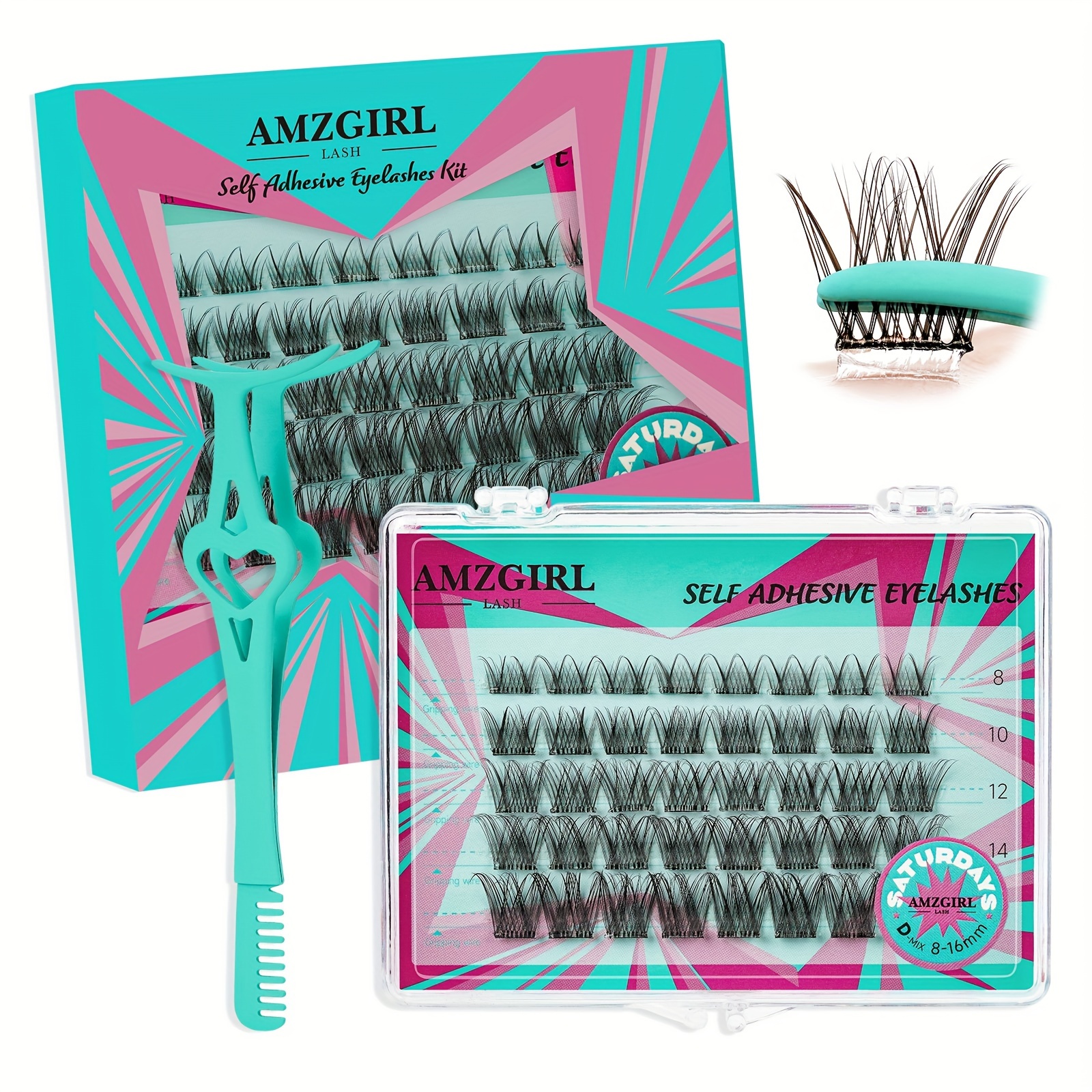 

Amzgirl Lash Self Adhesive Eyelashes 40 Transparent Glue Diy Lashes Glue Snr028 For
