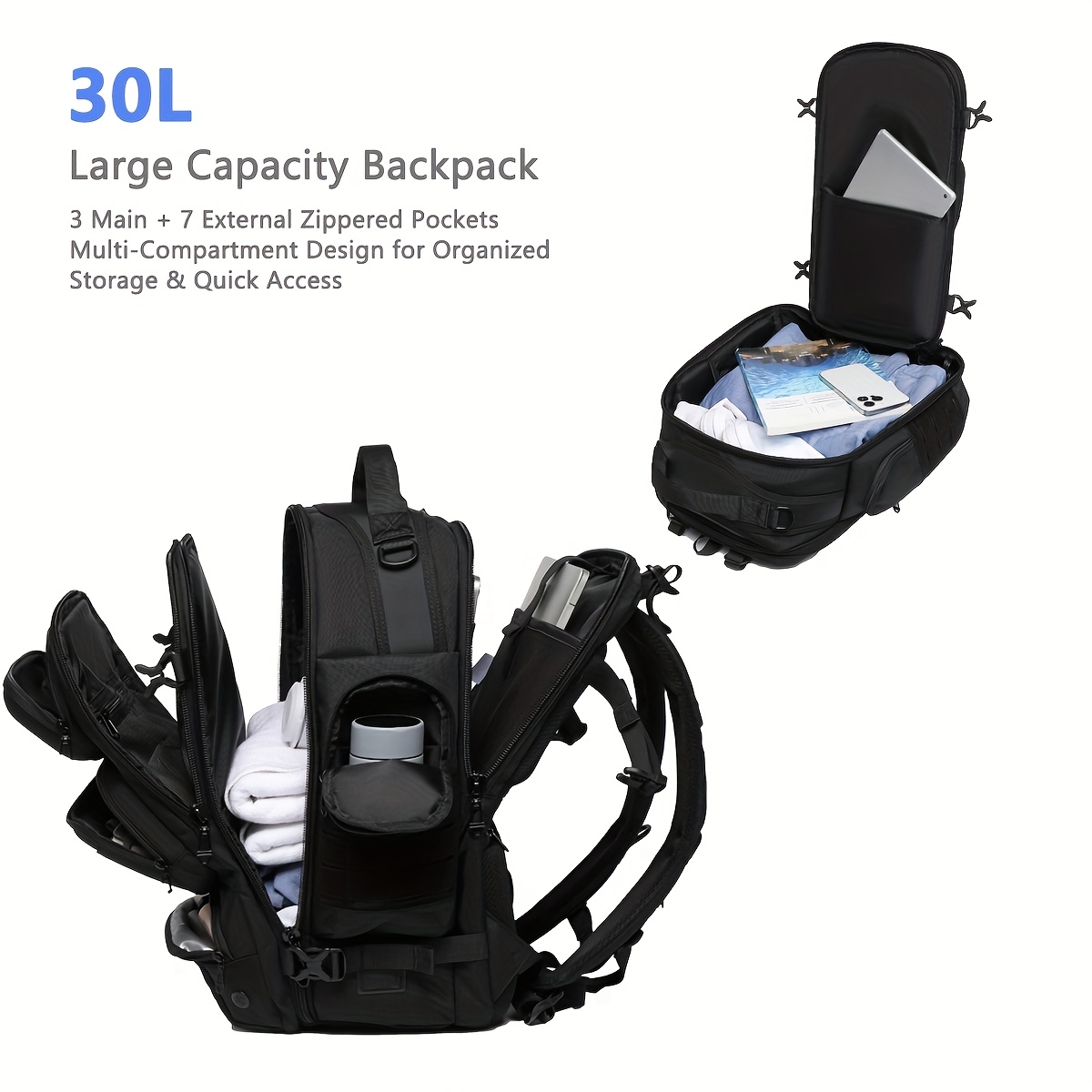 1pc extra large 30l backpack men women business travel - Temu Bahrain