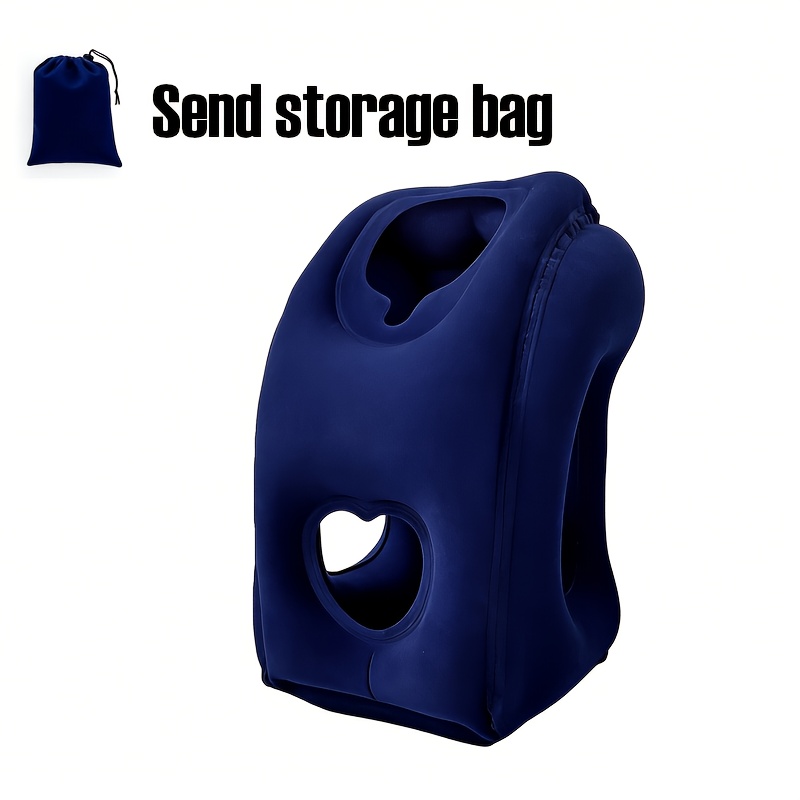 Valentine's Day Gift Neck Pillow - Universal For Airplanes And Trains, Portable Neck Pillow For Office , Upright Neck Support Pillow, Portable Inflatable Neck Pillow For Lying Down, With Storage Bag