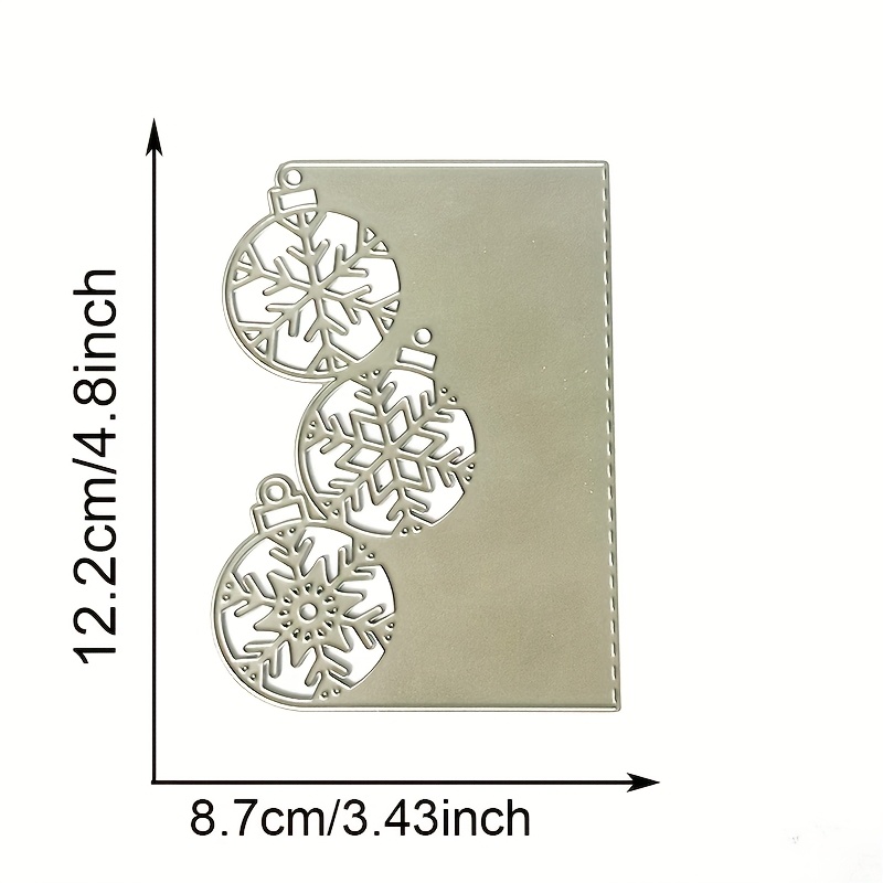 TEMU Kerstkaart Koolstofstaal Scrapbooking Metalen Snijstansen Knutselen voor DIY Papieren Kaarten Maken