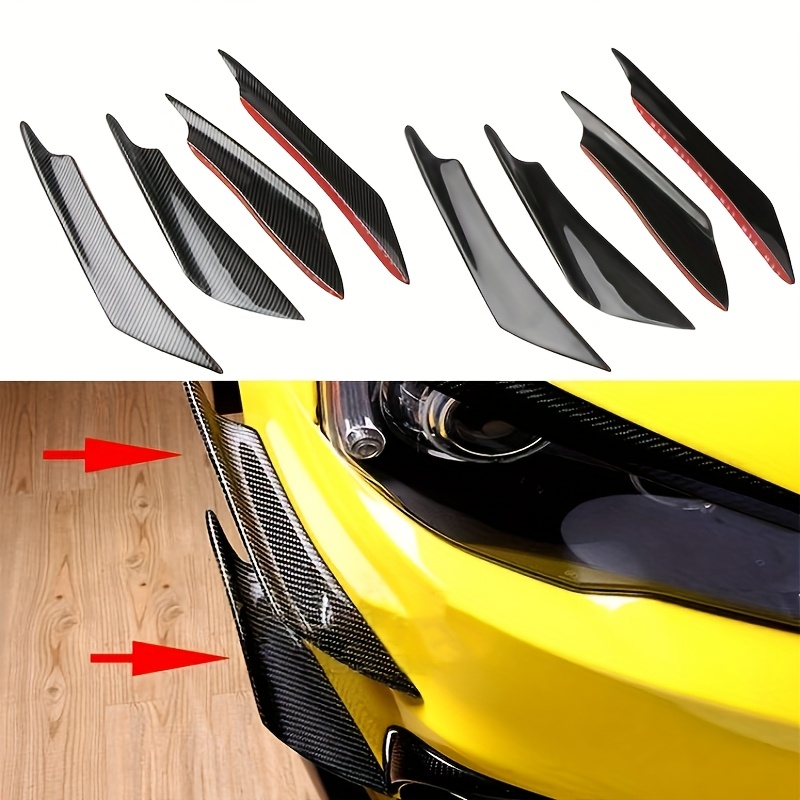 universal car modification   carbon fiber modification front bumper winglet plate leaf plate carbon fiber bumper   0