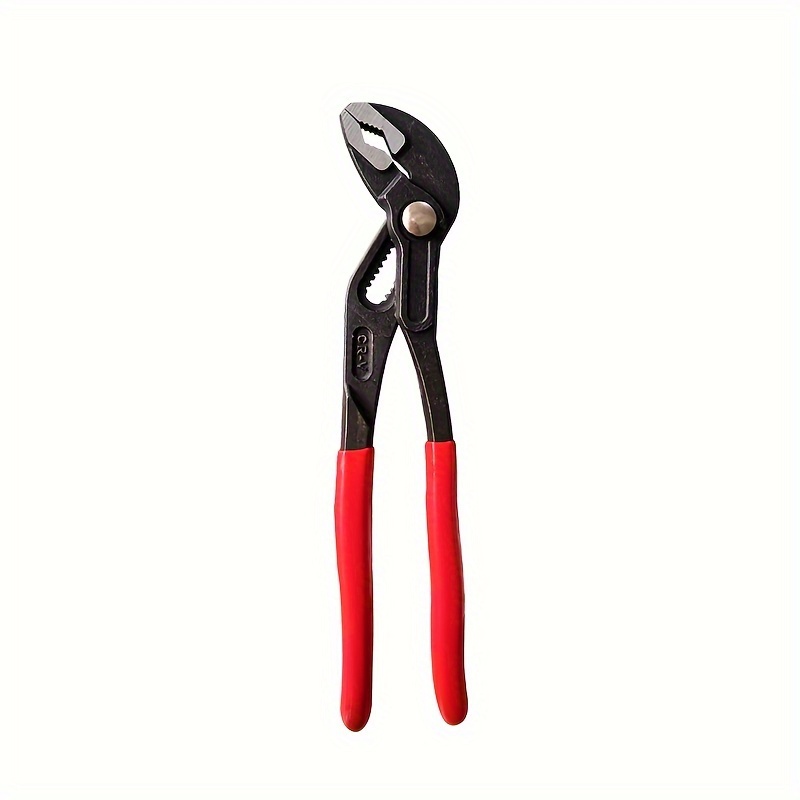 1pc   water pump pliers   gear button style comfortable handle rust resistant multifunctional pipe wrench adjustable wrench with a large opening for water heater suitable for plumbing automotive heating and pipeline repairs