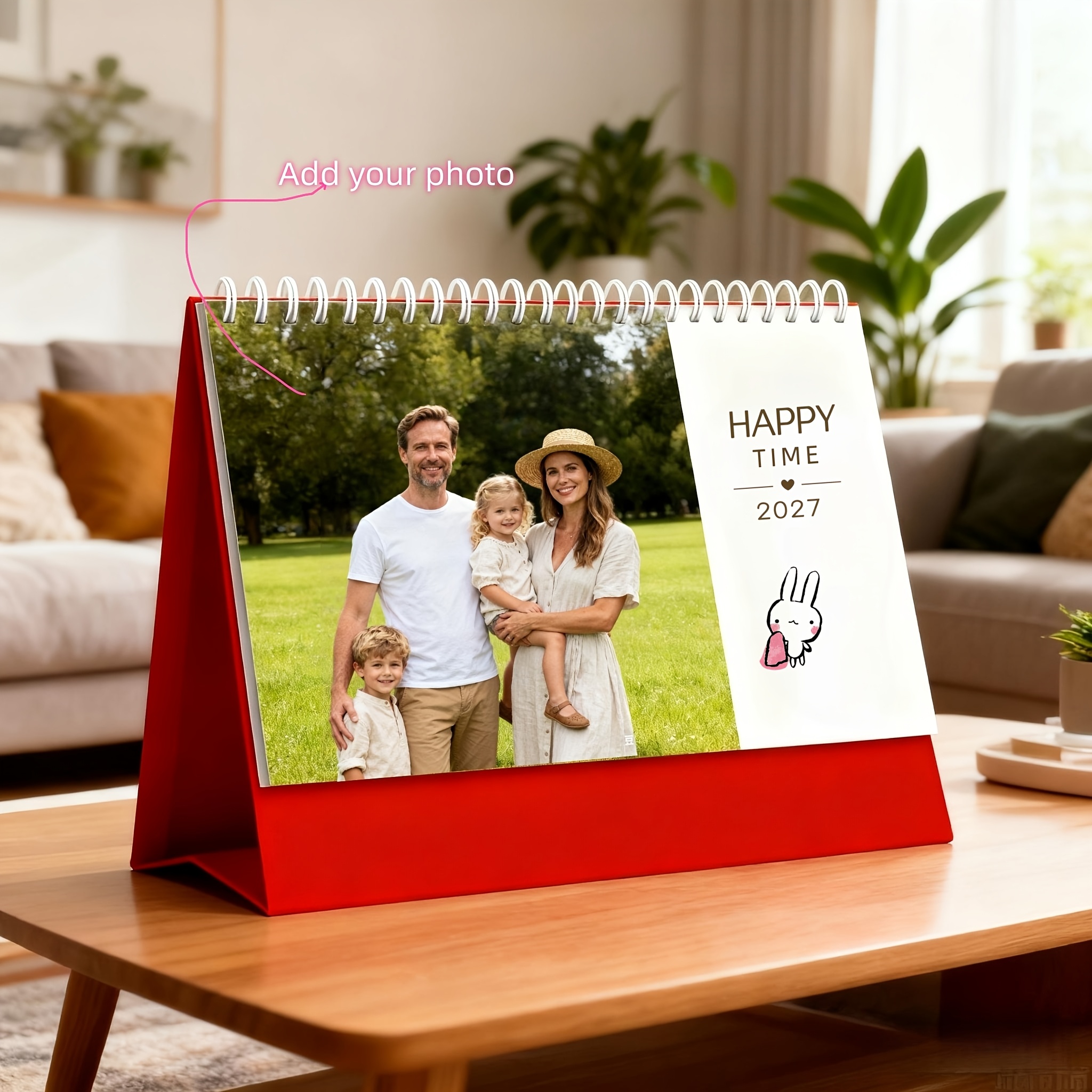 TEMU Personalized 2027 Photo Calendar - Monthly Planner With Custom Photos, Personalized Keepsake For Christmas, New Year, Couples, , Office Staff,