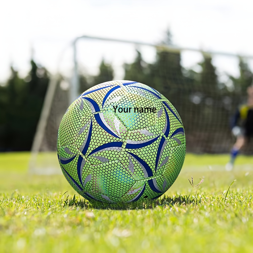 Personalized Size 5 Soccer - Custom Engraved Name & Logo, Luminous with Seamless Design - for Home Decor, Gifts for Men & Women (Birthday, Wedding, Christmas) - Engraved for Enthusiasts & Gifts