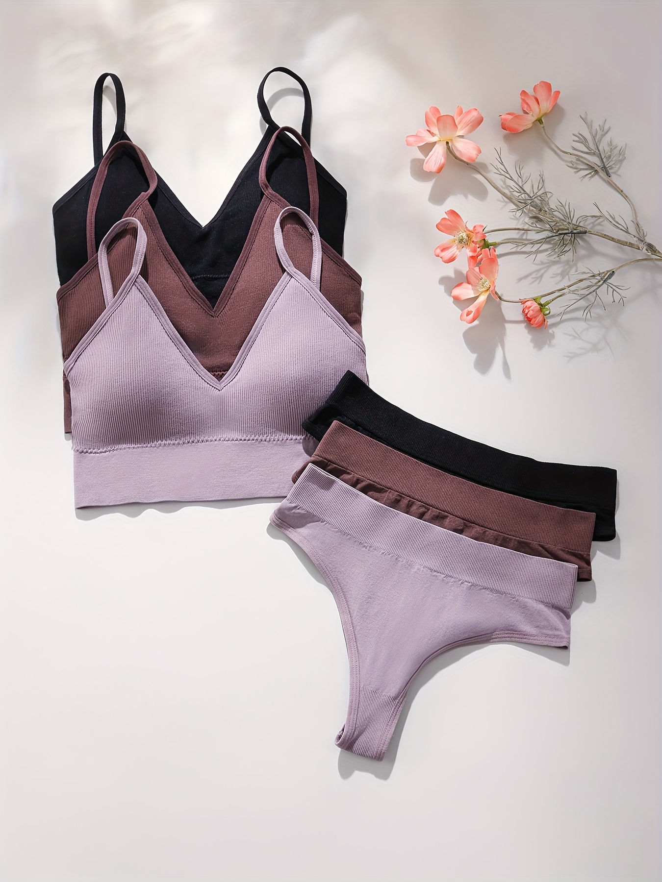 conjunto ropa interior mujer combinación Temu Argentina