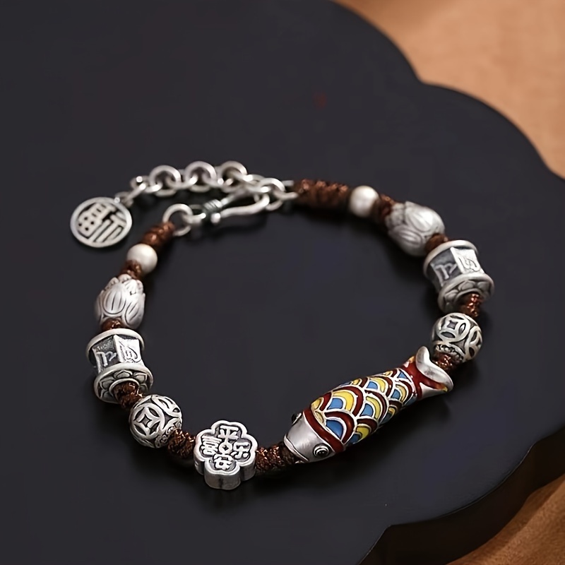 Fashion Koi Fish Bracelet For Men And Women Lucky Bracelet - Temu