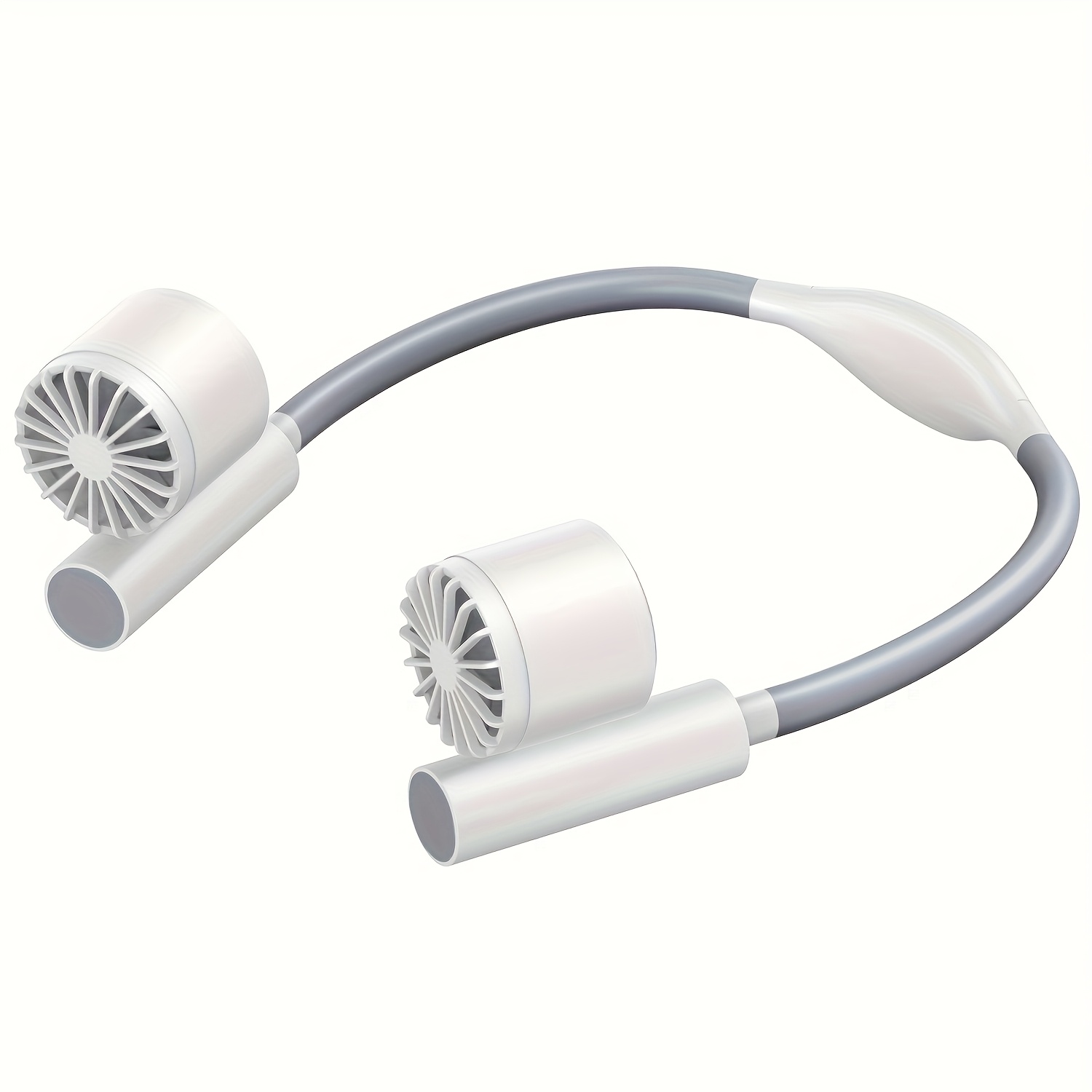 Neck Fan, Portable Wearable Bladeless Turbine Neck Fan With Dual Battery, 13-hour Long , 3-speed Adjustable, 90° Rotatable Fan Head, Food-grade Silicone Neck Fan For Sports, Travel, And Outdoor Use