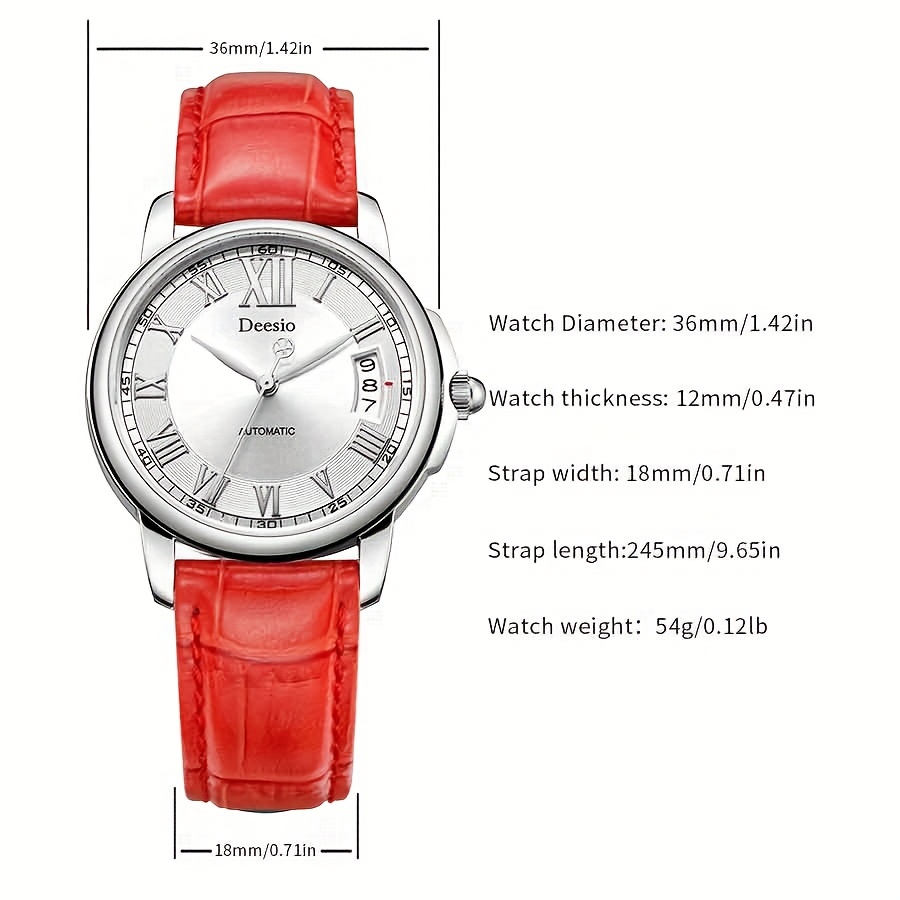 Women's Automatic Mechanical Watch, Casual Elegant Timepiece
