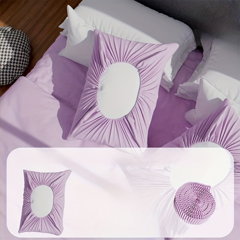 2 soft disposable travel pillowcases   non woven hand washed suitable for hotels business trips outdoor camping solid color details 2