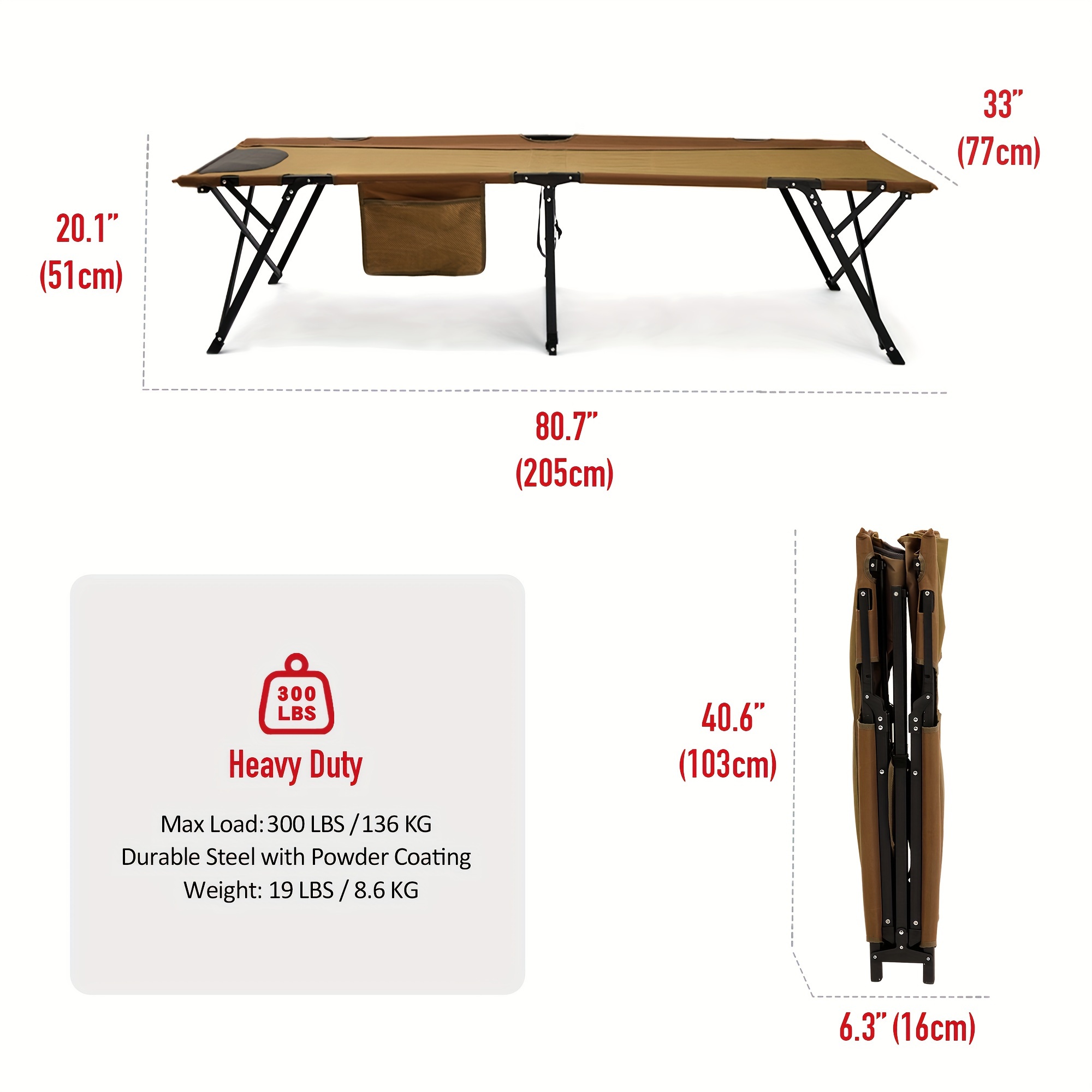 Portable Folding Camping Cot Lightweight Outdoor Temu