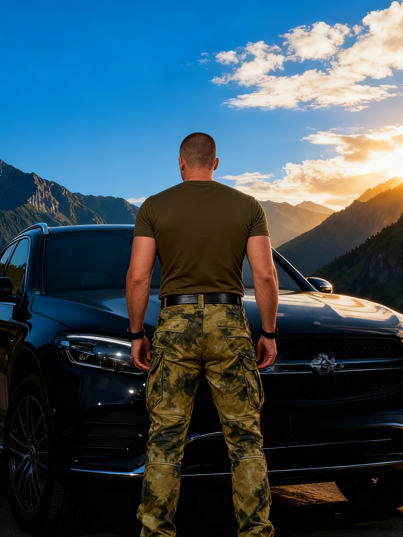 Men's Thermal Fleece-Lined Tactical Pants - Heavy-Duty Outdoor Softshell Workwear with Loose-Fit, Thickened for Hiking, Hunting, Winter - Casual Solid Color (Regular Length) suitable for Autumn/Winter