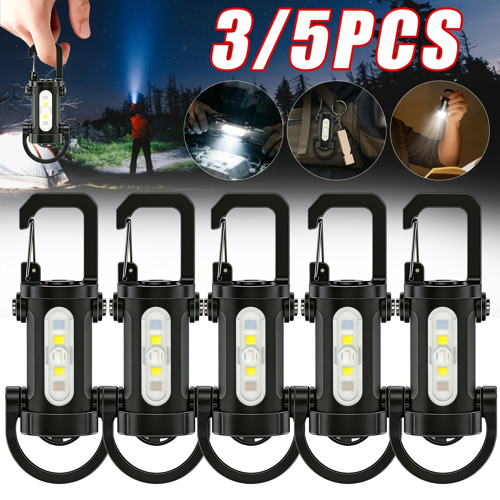 keychains light sold on Temu United States