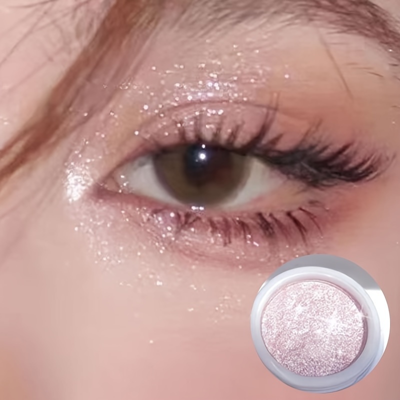 Monochrome Gorgeous Shiny Glitter Eyeshadow Earth Tones Long Lasting  Waterproof Highlighter Powder Shimmer Eyeshadow Pearlescent Glitter Shimmer  Purpl