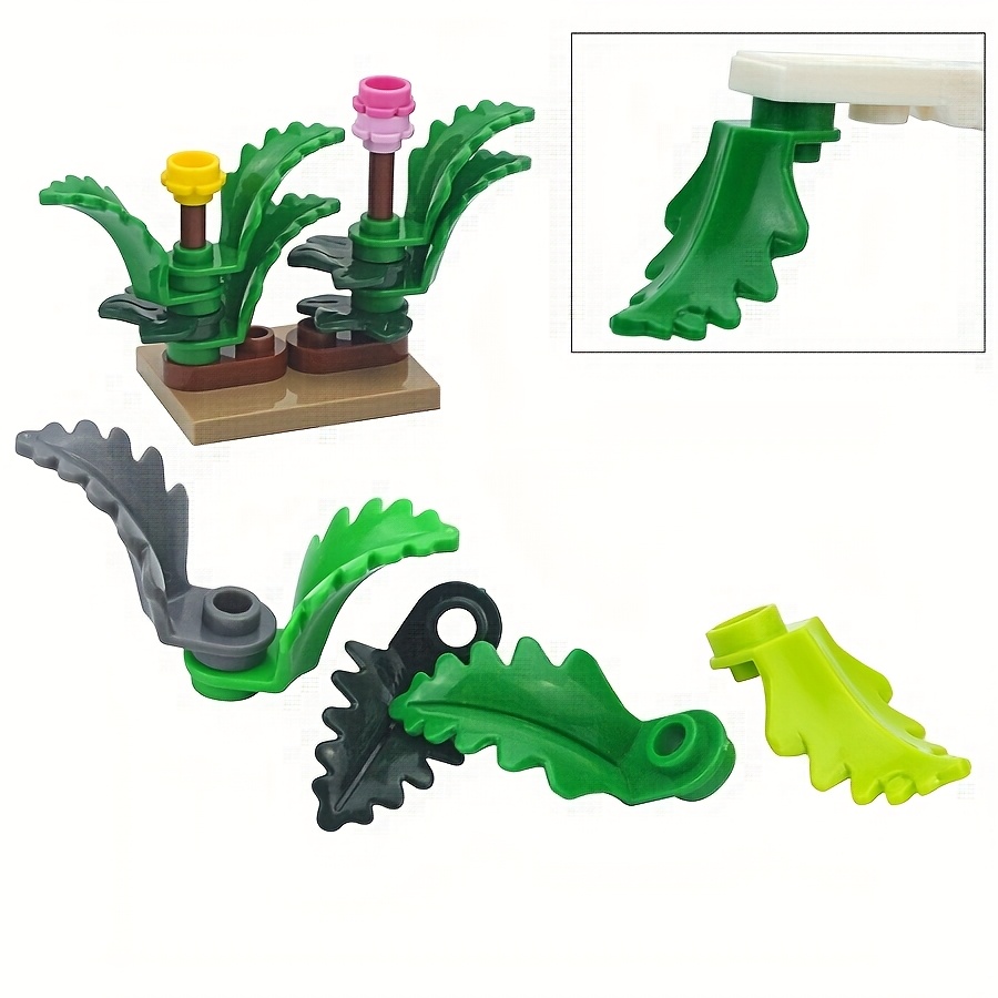 Winter Tree Bush Fir Leaf Street House Decoration Building Blocks
