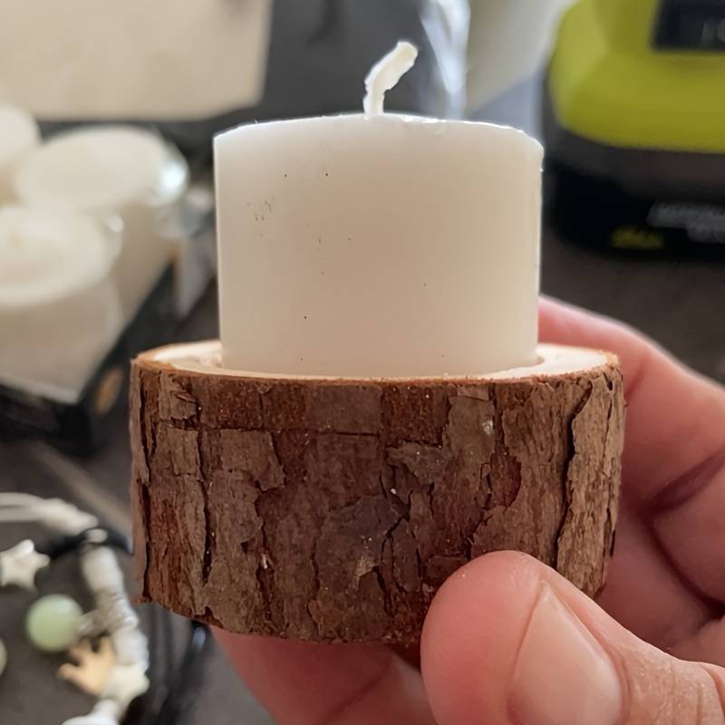 15pcs Unfinished Restaurant Tabletop Candle Holders for Decoration