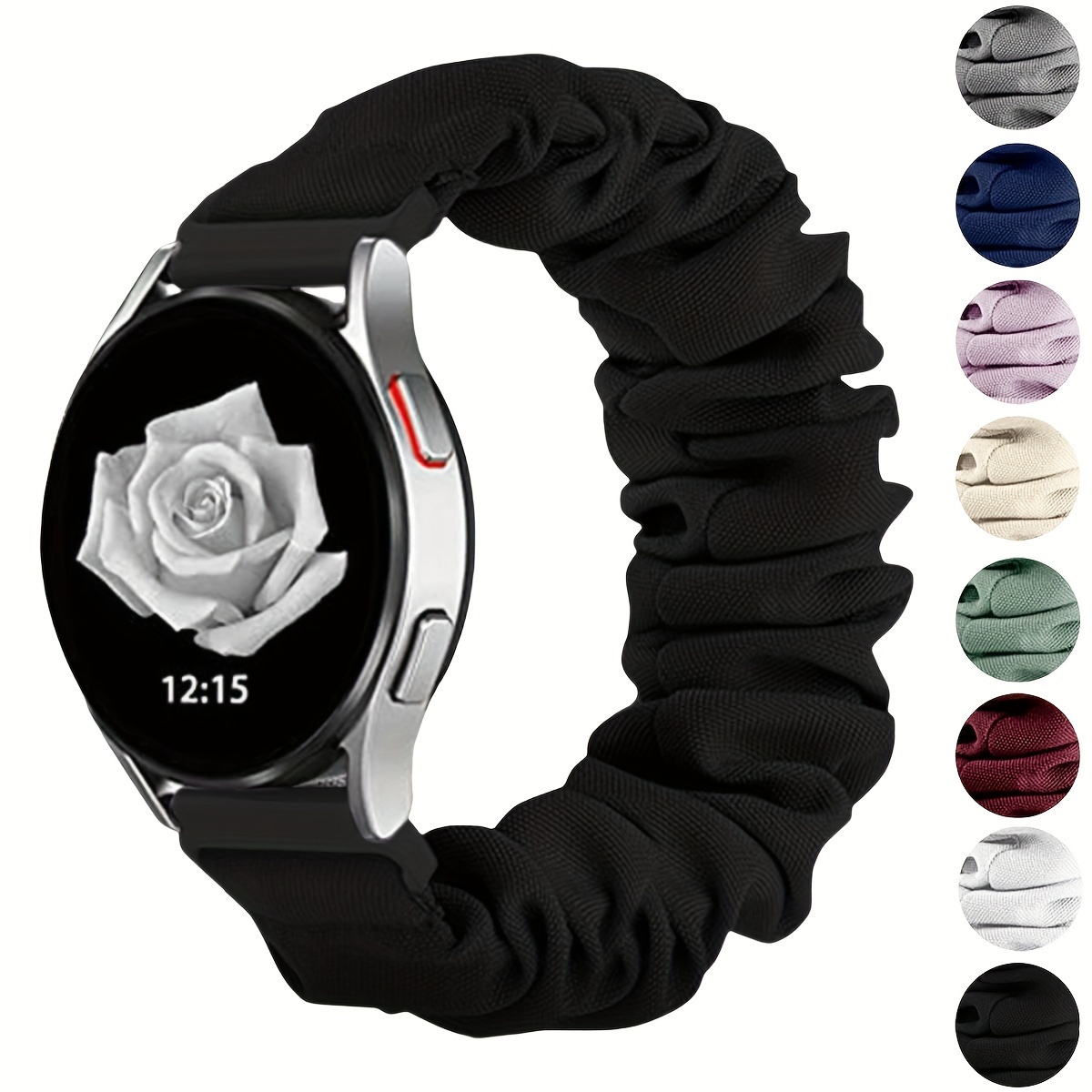 

Women's Hair Ring Strap, 20mm Strap, Suitable 7 6 5 4 Fe Band 40mm 44mm/samsunggalaxy Watch 6 Classic 47mm 43mm/watch 45mm/4 Classic 46mm 42mm, Gt2/3 42mm, Xiaomi Gtr/gts/pop/bip Series