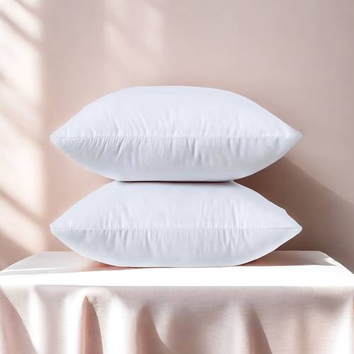 pillow inserts 2pcs soft fluffy square pillow inserts machine washable for bed sofa and home decor multi purpose decorative pillow inserts