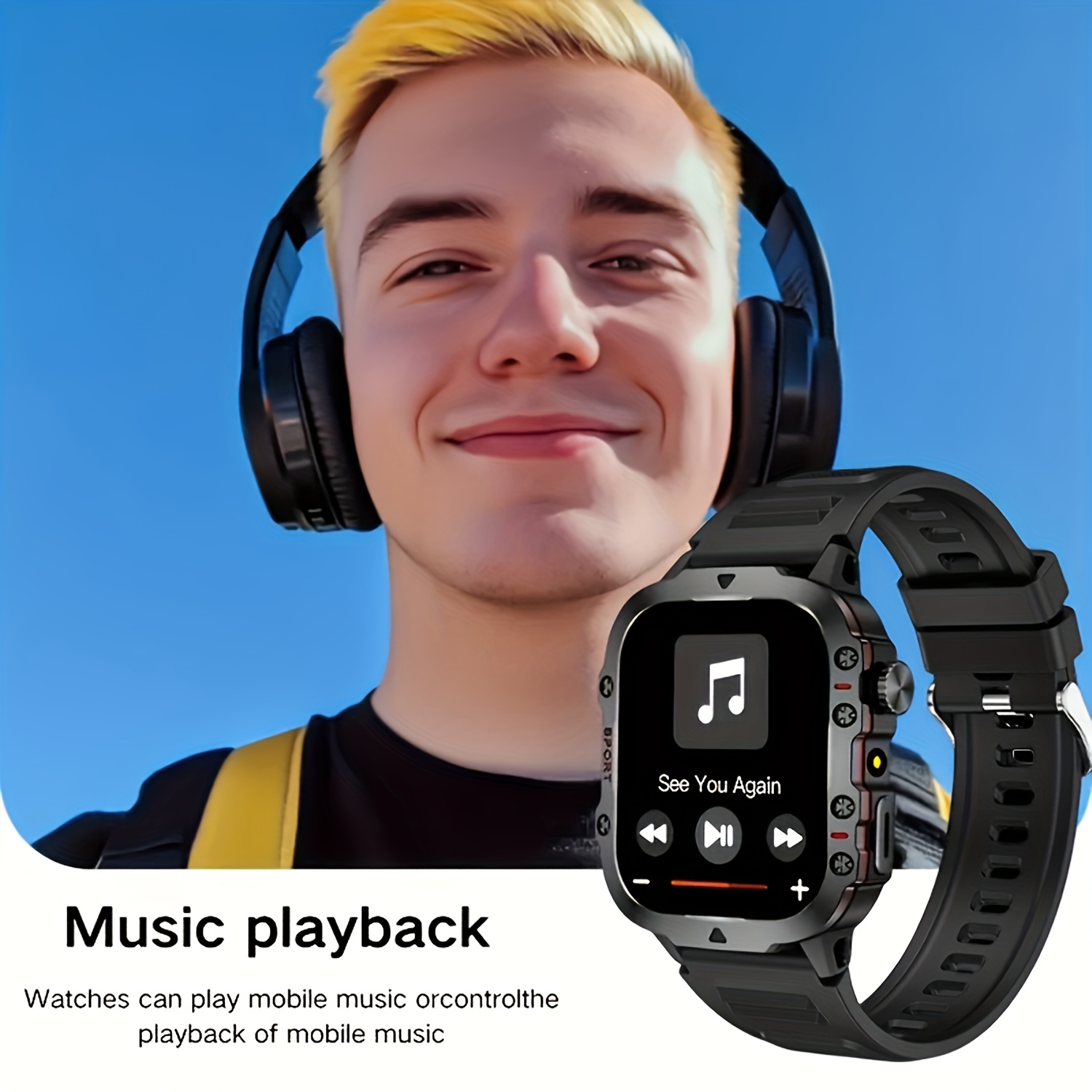 Valentine'S Day Gift, Upgraded Smart Watch for 2025, Featuring a 1.81-Inch HD Screen, Flashlight, Wireless Calling, Contacts, Message Notifications, Multiple Sports Modes, Sedentary Reminders, Alarm Clock, Weather Checking, Call Logs, Pedometer