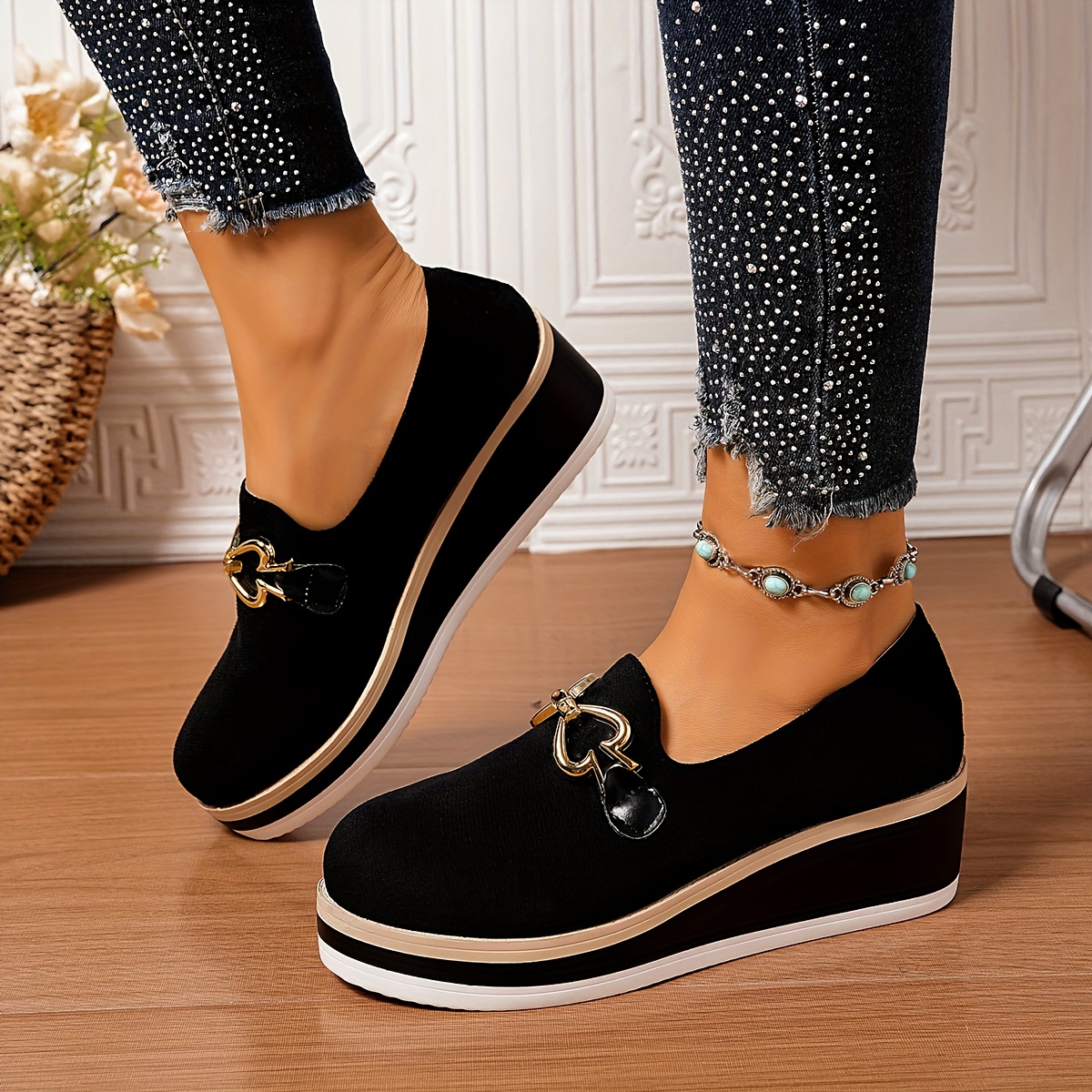 zapatillas plataforma franela cómodas mujer Temu Guatemala