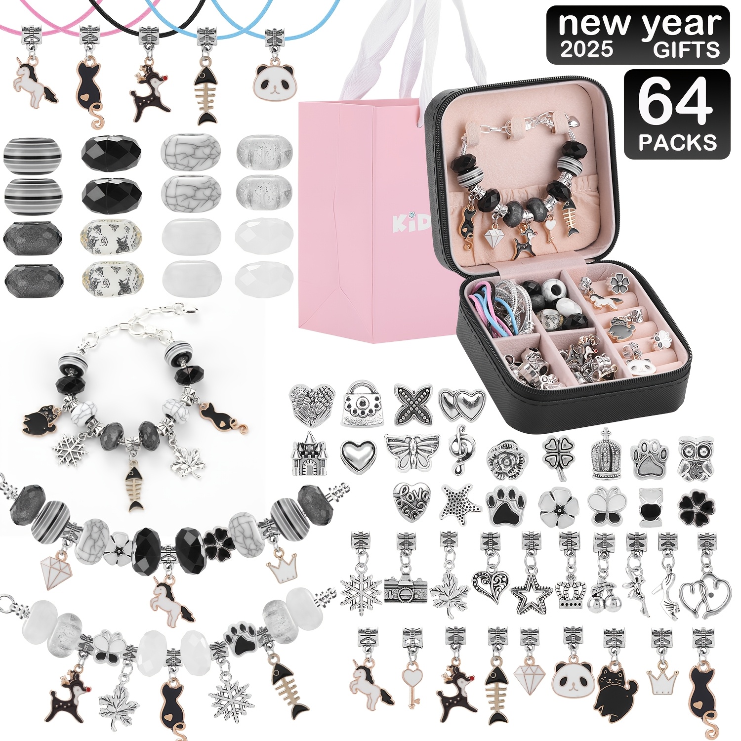 

64pcs Jewelry Making Kit & - Diy Set Box, Cat & - For , Christmas &