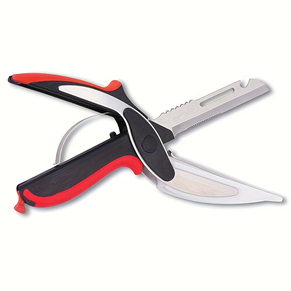 1pc Vegetable Scissors,food Cutter Meat Scissors Kitchen Shears,quick Vegetable Slicer With Cutting Board Knife Kitchen Must Haves Chopping Scissors For Kitchen