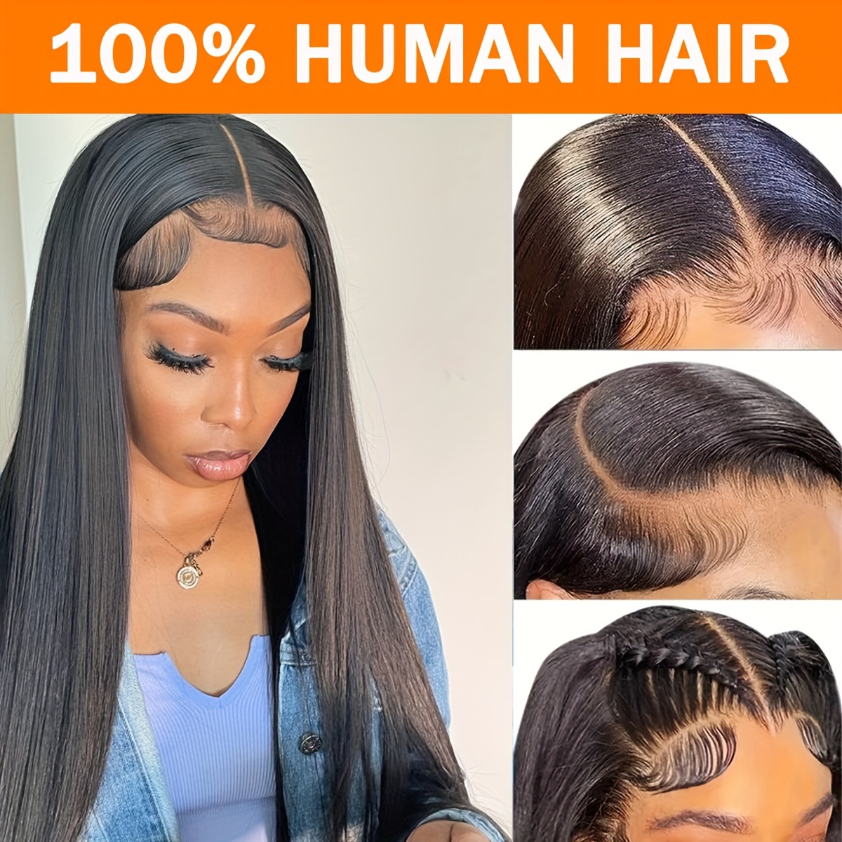 

13x4 Straight Hd Lace Frontal Wig Pre Straight Lace Front Wigs Human Hair Brazilian Virgin Human Hair Glueless Wig For Women With Baby Hair 28 30 34 Inch