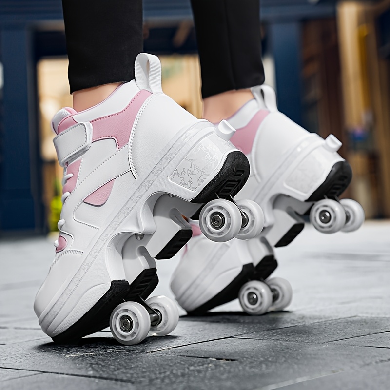 girls' adjustable height four wheel roller skates cute Temu Bahrain