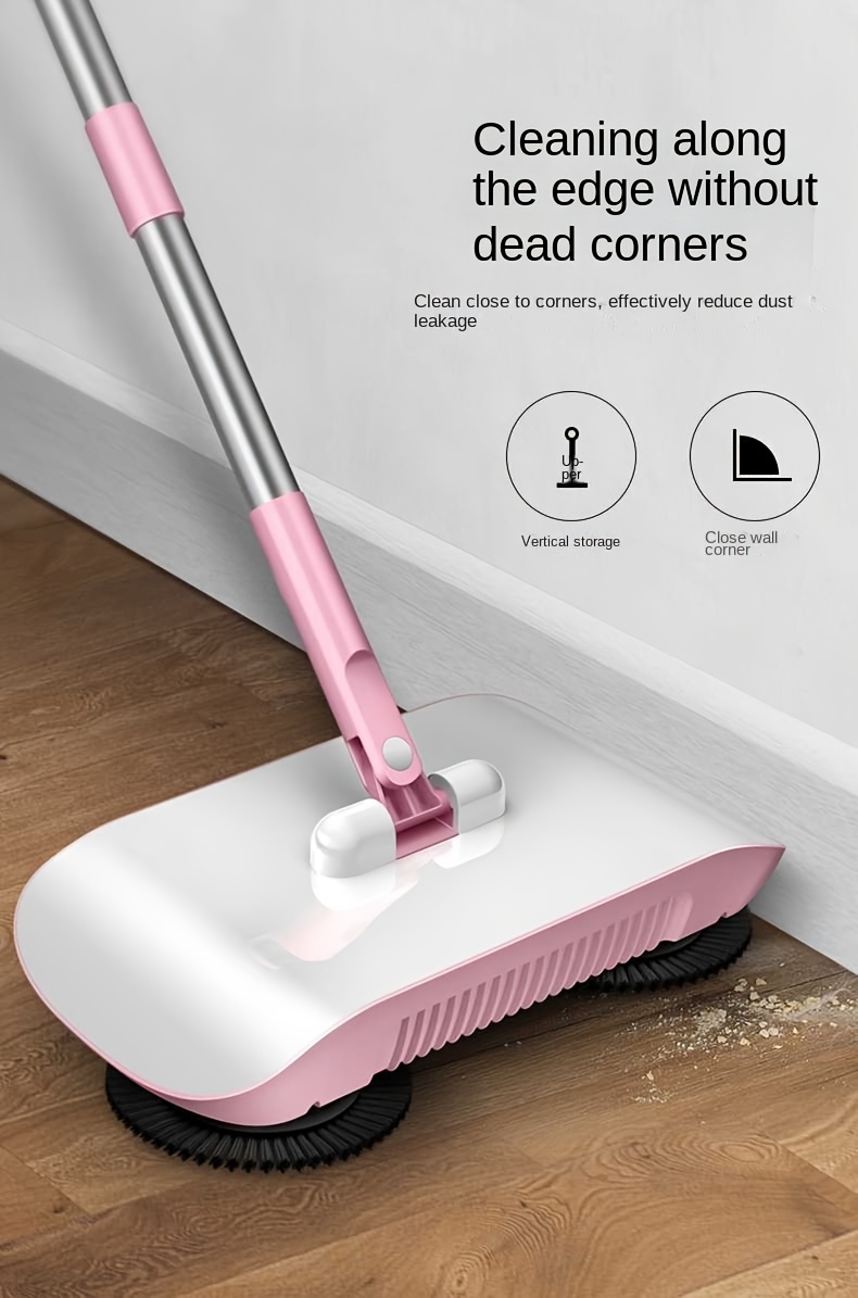 a manual sweeping machine for home use that combines sweeping and mopping in one featuring a broom and dustpan set a broom tool details 10