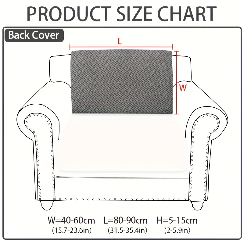 TEMU 1pc Of Wear-resistant And Non-slip Sofa Cover, Elastic Stretch L-shaped Furniture Protector, Suitable For 3/2/1/4 Seat And Sectional Sofas, Made